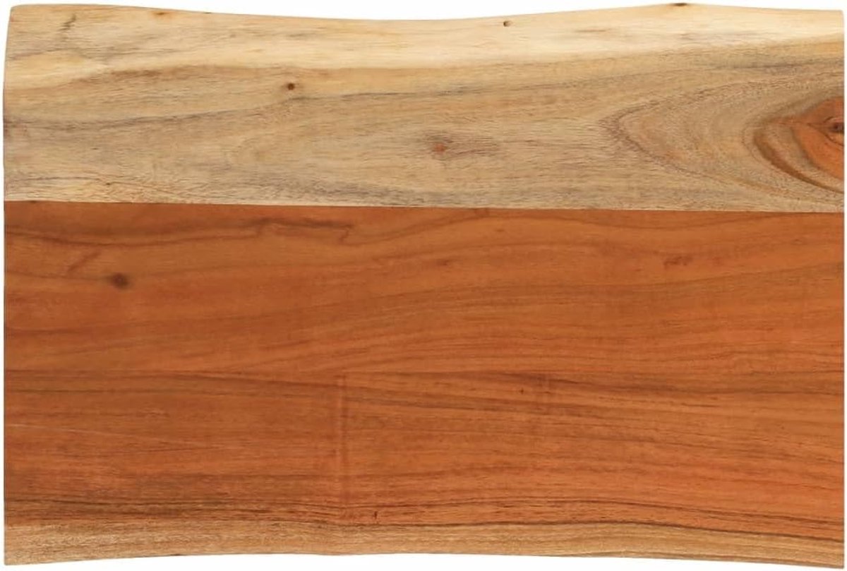 Tafelblad Hout - Vervangend blad - Tafel Opknappen - Natuurlijke Rand - 50x40x3.8cm - Houtkleur