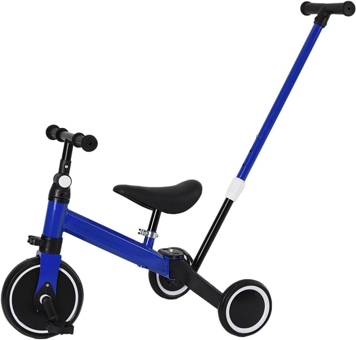 Kinderdriewieler - Loopfiets Trolley - Buiten Spelen - Multifunctioneel Groeiend - 60 x 42 x 49 cm - Blauw