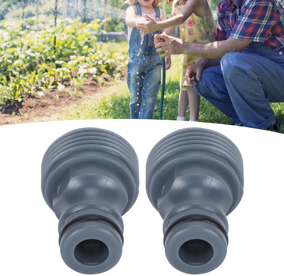 Dailygoods - G3/4 Buitendraad Quick Connector - Irrigatie Tool - Eenvoudig te installeren - Tuinslang Adapter - Accessoire voor Tuin - 2 Stuks