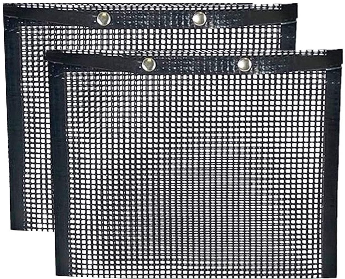 Dailygoods- Grillmesh Tas 2 Stuks - Anti-aanbak Bakzak - Herbruikbaar - Bestand Tegen Hoge Temperaturen - 24 x 14 cm - Voor Buiten Grillen - Grillzak