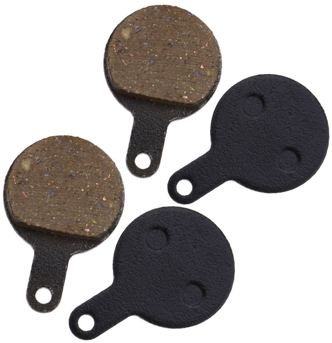 Dailygoods- Remblok Vervanging - 2 Paar Fiets Schijfremblokken - Geschikt voor Tektro IOX/NOVELA/LYRA - Harsmateriaal - Diameter 23 mm - Zwart - Schijfrem