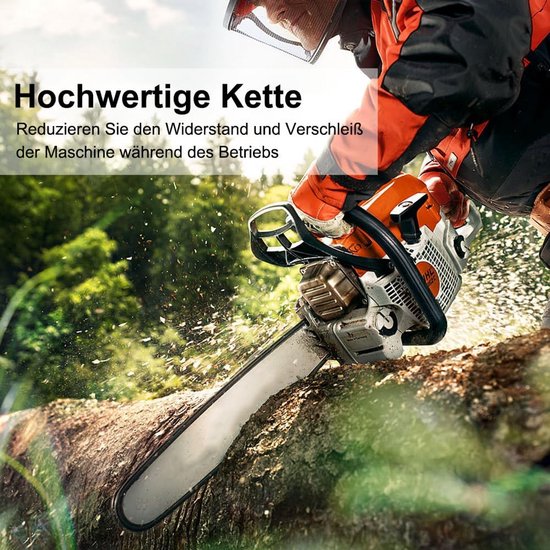 Zaagkettingen Set - Kettingen 5 Stuks - Hout Bewerken - Diep Gehard Staal - 30 cm 45 Schakels - Metaal — afbeelding 4