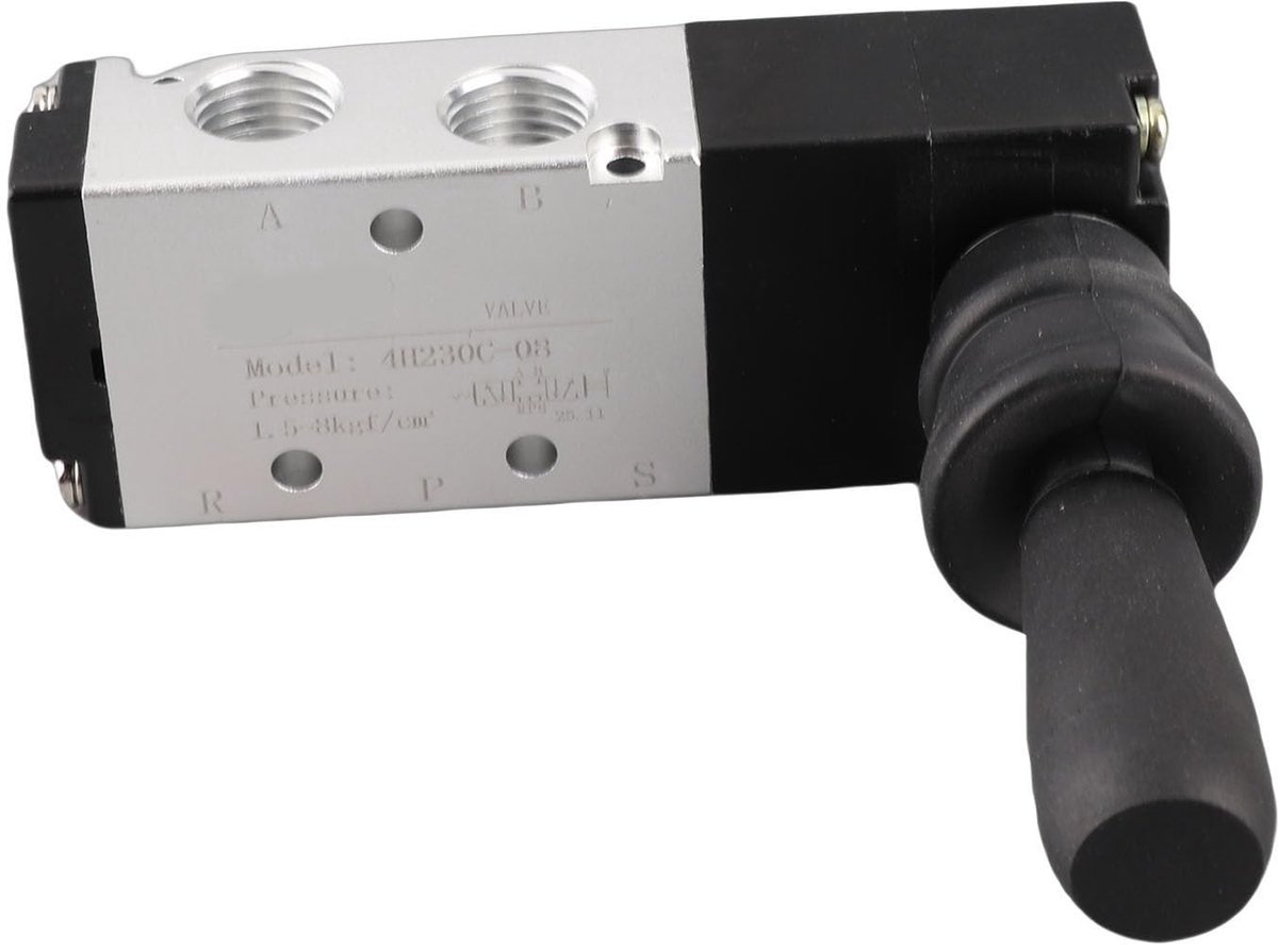 Dailygoods- Handbediende Klep 5 Aansluitingen - Pneumatische Regelklep - 3 Posities - Werkdruk 0-0,8 MPa - Legering - Hoge Hardheid