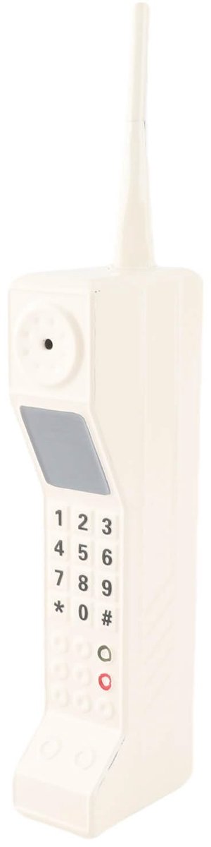 Dailygoods- Mobiele Telefoon Retro 80's - Vintage Telefoon - Retro Decoratie - Kerstornament - Compact - Schokbestendig Ijzermateriaal