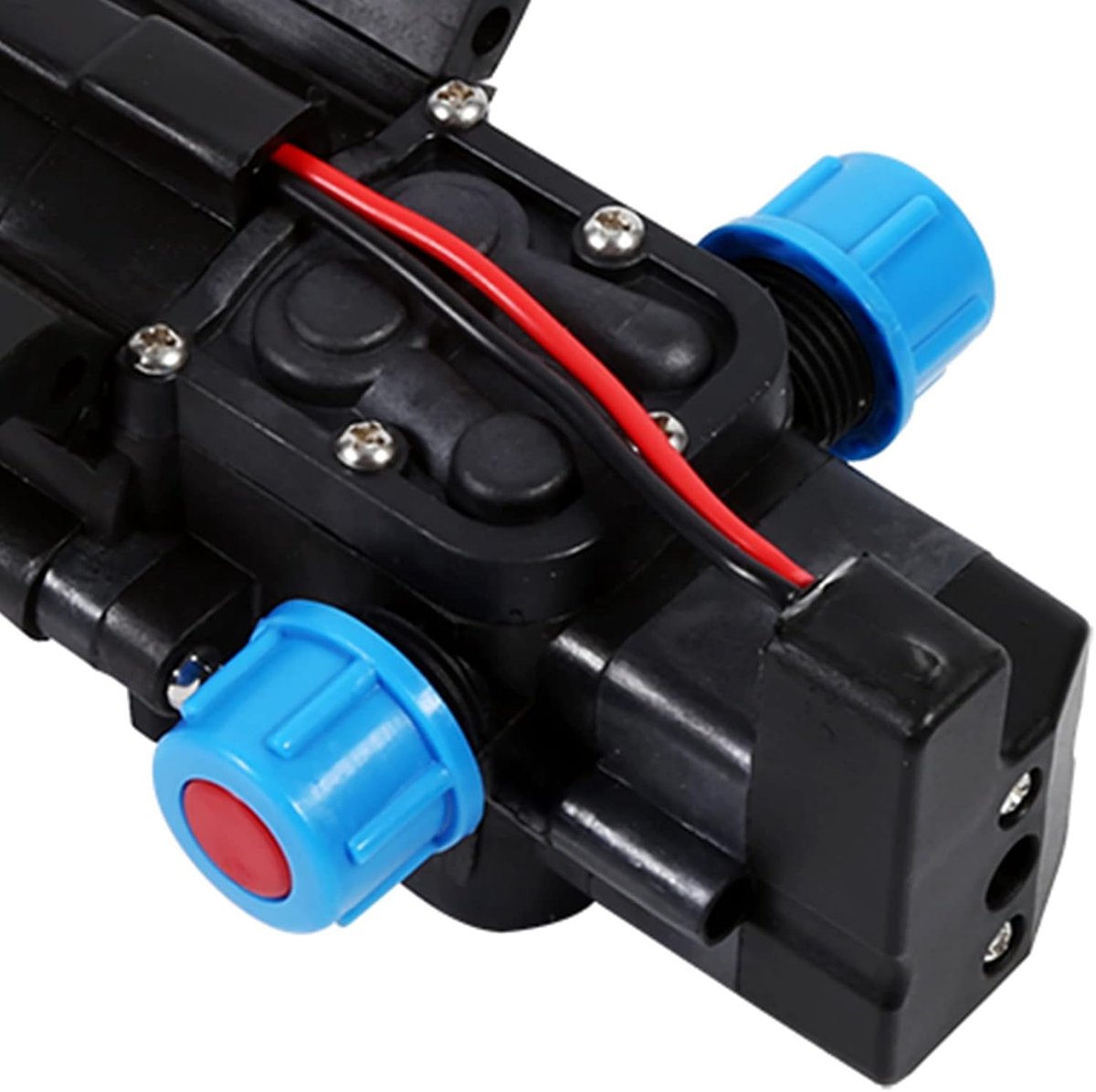 12V Waterpomp Zelfaanzuigend met Drukschakelaar - 5 L/Min voor Caravan, Camper en Tuin