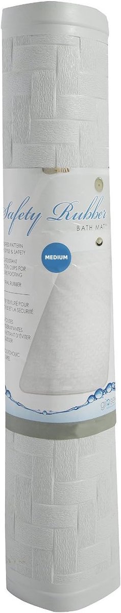 Badmat van rubber - Antislip mat - Veilig douchen - Waterdoorlatend ontwerp - 60 x 35 cm - Blauw