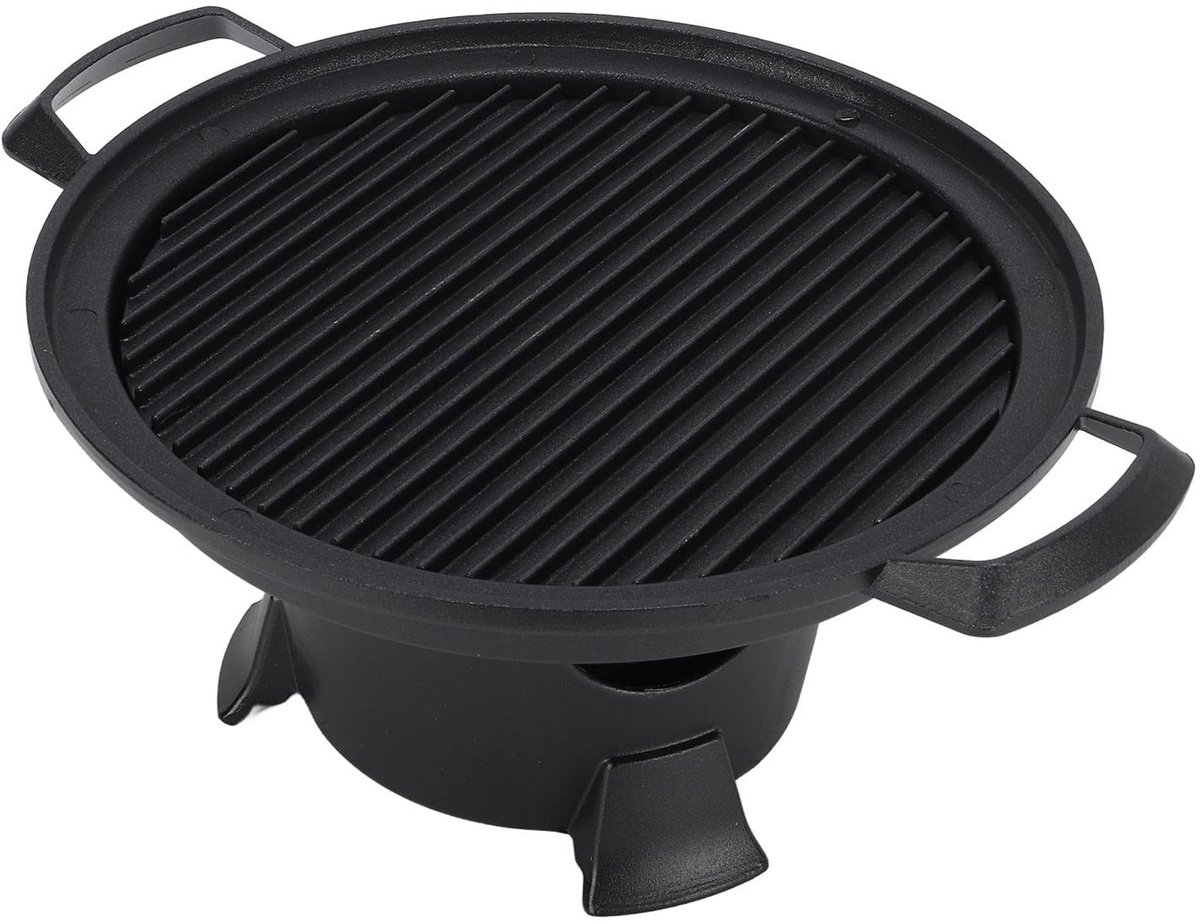 Dailygoods- Hibachi Grill Draagbaar - Lichtgewicht Aluminium - Anti-aanbak Bakpan - Eenvoudige Montage - Geschikt voor 1-2 Personen - Duurzaam Materiaal - Barbecue
