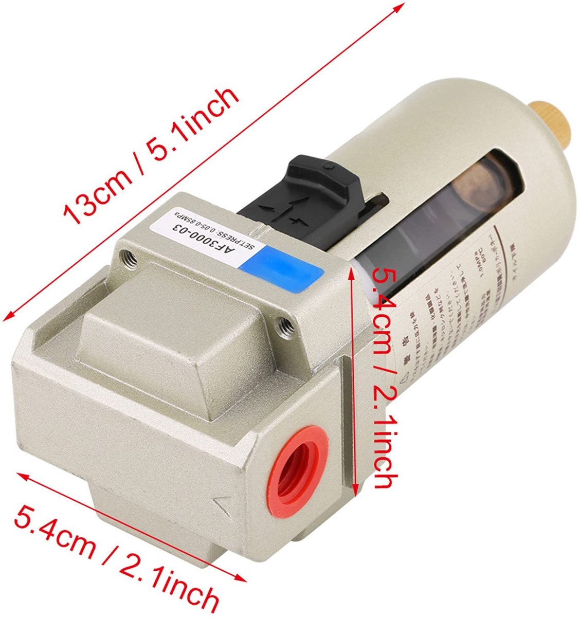 Dailygoods - In-line Waterfilter en Luchtafscheider voor Luchtcompressoren