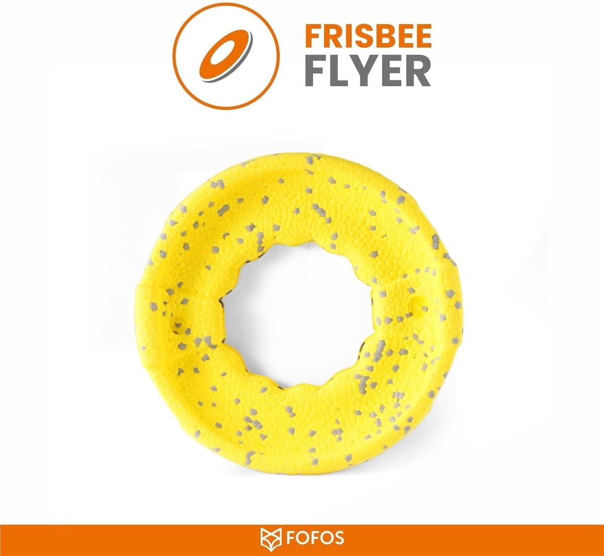 Hondenspeelgoed - Kauwspeeltje - Actieve Spelsessies - Zacht voor Tandvlees - 23 x 4 x 23 cm - Frisbee Vliegende Schijf