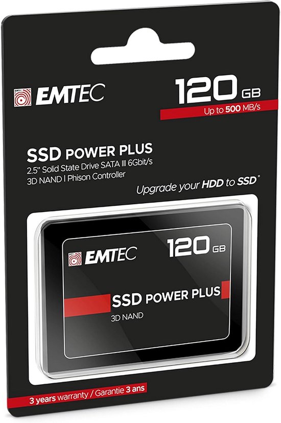 Interne SSD - Opslag Schijf - Computer Upgrade - 3D NAND Technologie - 120 GB - Zwart — afbeelding 4