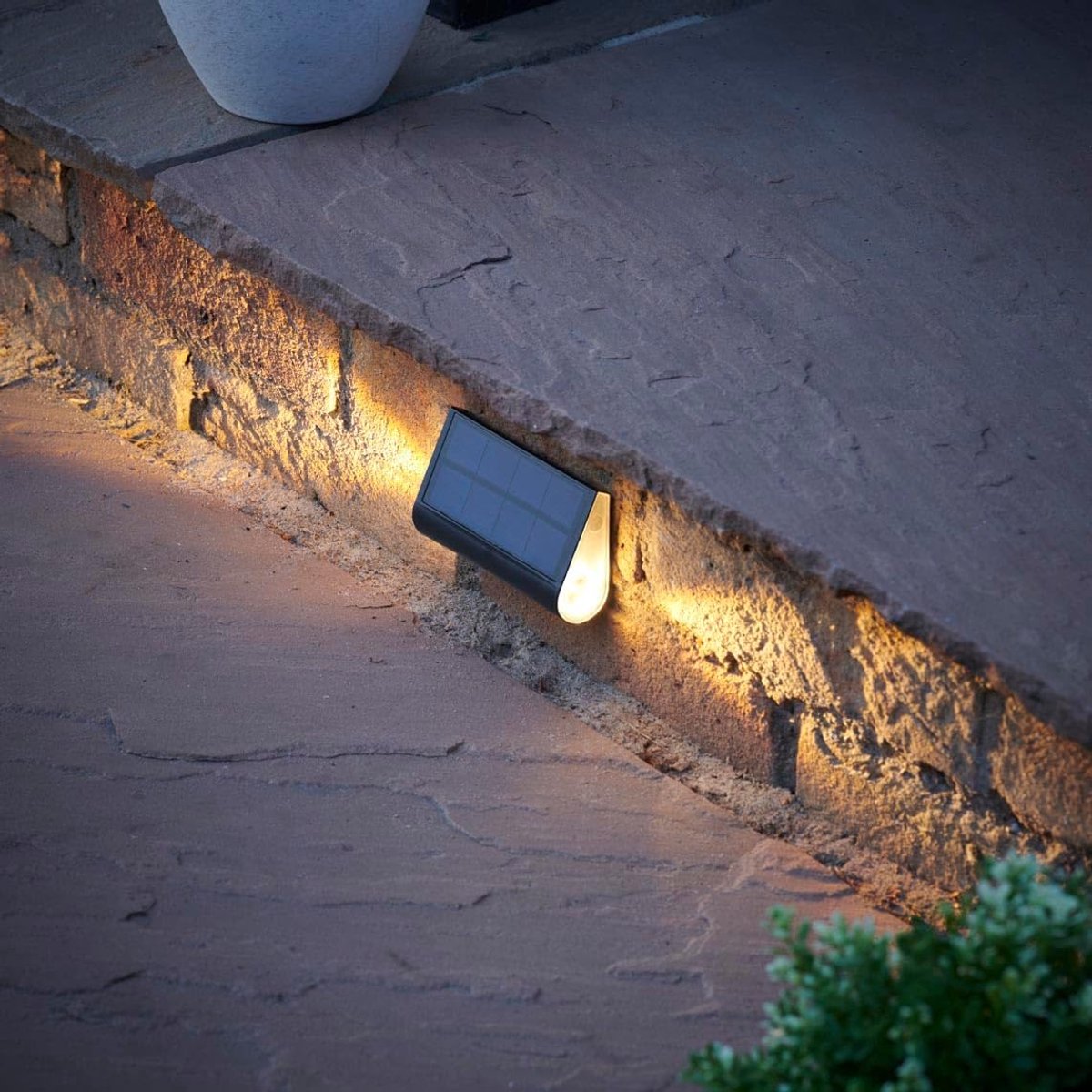 Zonne Stap Verlichting - Buitenlamp LED - Veilig Buitenpad - Twee-weg Licht - 108 x 29 mm 
