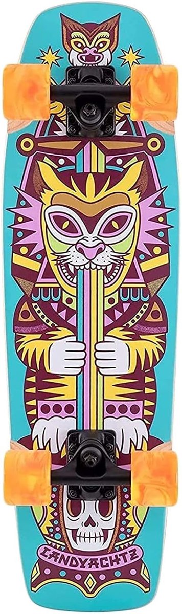 Cruiser skateboard Compleet board Stad cruisen 7-laags esdoorn 28.3 x 8.3 inch Meerkleurig