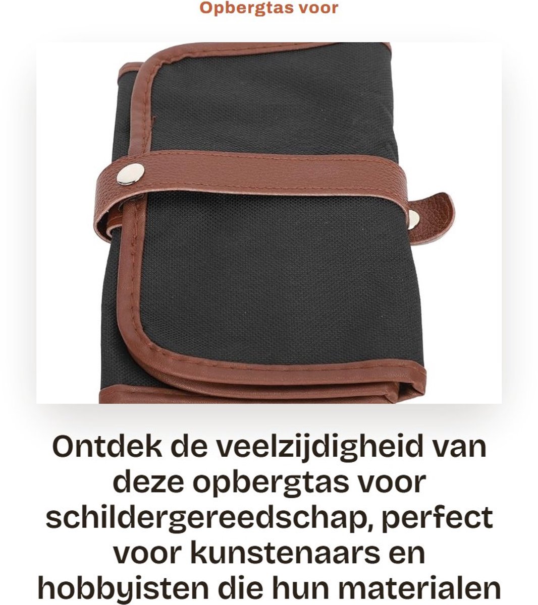 Dailygoods- Opbergtas Opvouwbaar - Draagbare Oxford Doek - Waterdicht - Gereedschap - Schildergereedschap - Elastische Band - Opbergkoffer