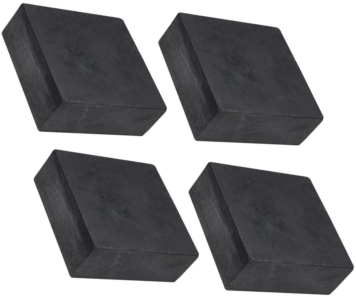 Dailygoods- Antitrillingspads 4 Stuks - Rubber - 100 mm x 100 mm x 40 mm - Antislip - Dempingsprestaties - Trillingsisolatie - Slijtvast - Trillingsisolatiematten