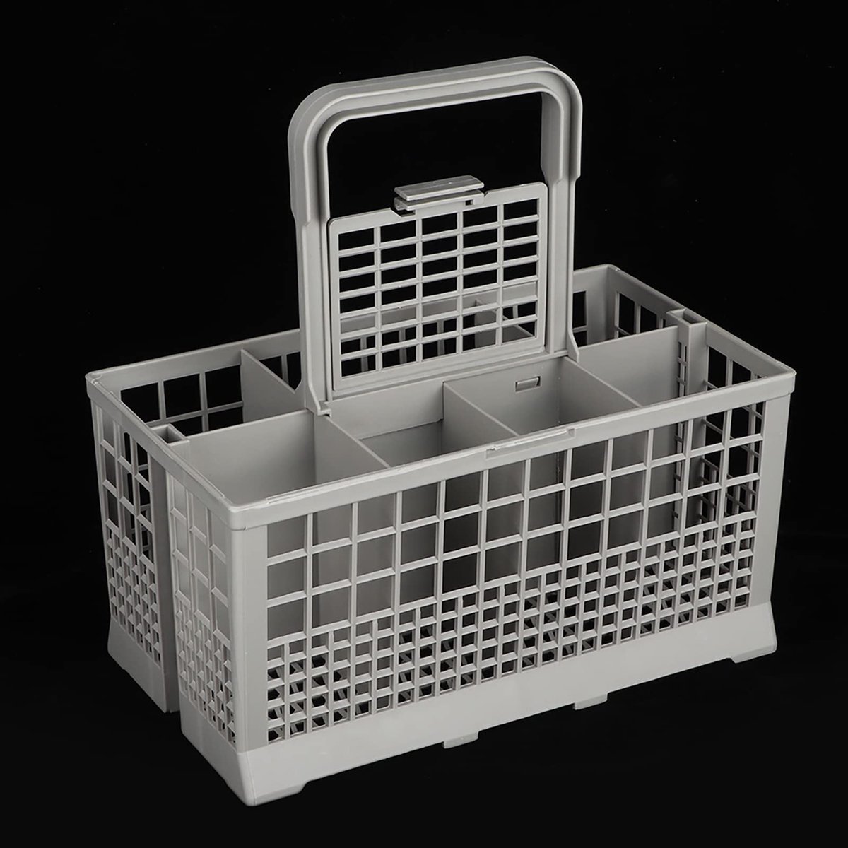 Dailygoods- Bestekmand Universeel - Vaatwasmand - Bestekhouder - 7 Vakken - Afneembare Handgreep - Hoogwaardig ABS