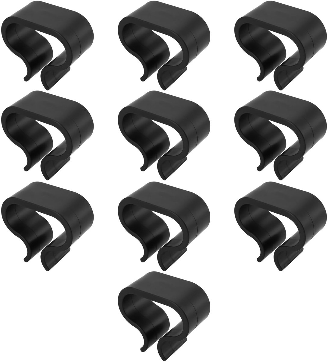 Dailygoods- Meubelclips Set van 10 - Antislip Bevestigers - Kunststof - 6,8 x 6 cm - Voor Terrasmeubels - Duurzaam en Veilig - Meubelverbinder