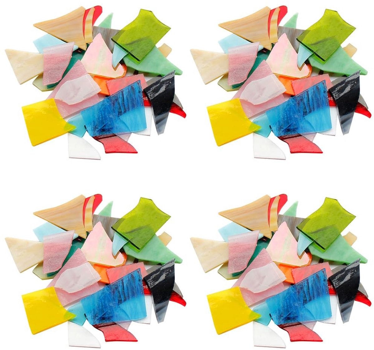 Dailygoods- Mozaïek Tegels 400g - Onregelmatige Glasstukken - Gemengde Kleur - DIY Projecten - Woondecoratie - Kunst Ambachten - Mozaïekglas