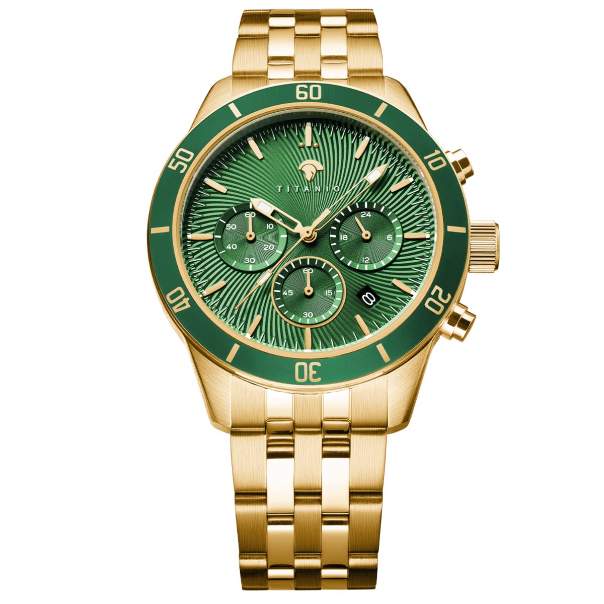 Titanio - Heren Horloge Agrippa - Goud
