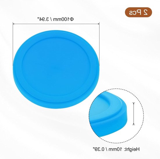 Set van 2 Herbruikbare Siliconen Dekens en Yogurtdeksels voor 150-500g Yogurtbekers, Ideaal voor Versheid en Bewaring van Merkloos — afbeelding 2