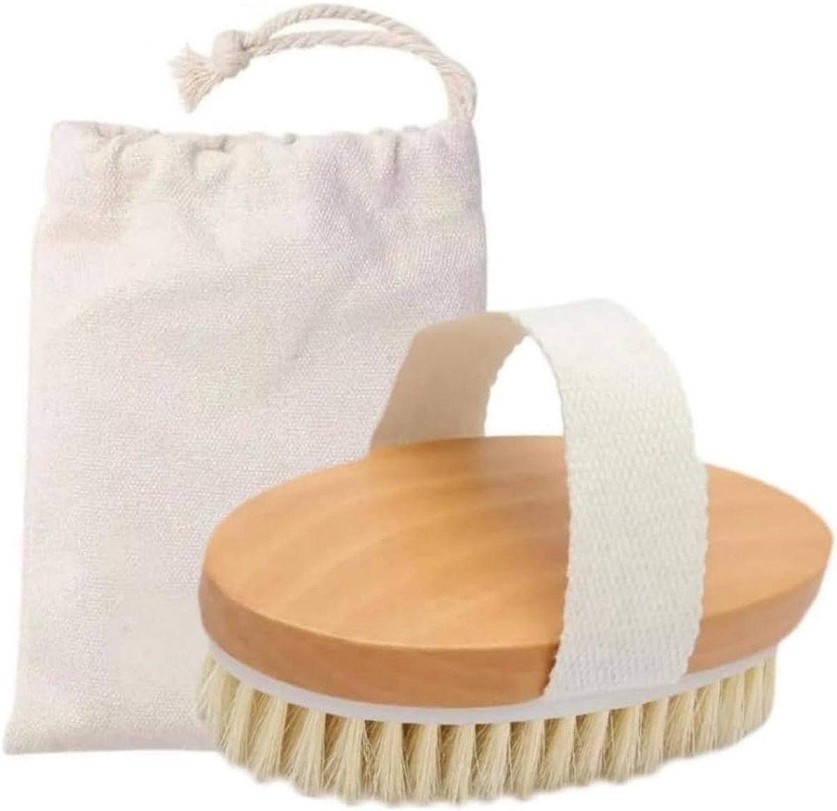Droogborstel voor het lichaam - Peelingborstel voor het verwijderen van dode huidcellen, cellulitis en detox behandeling