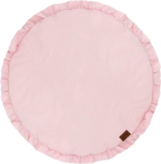MorDesign - Boxkleed Rond - Ruffle - 95 cm - Zacht gevoerd - Speelkleed