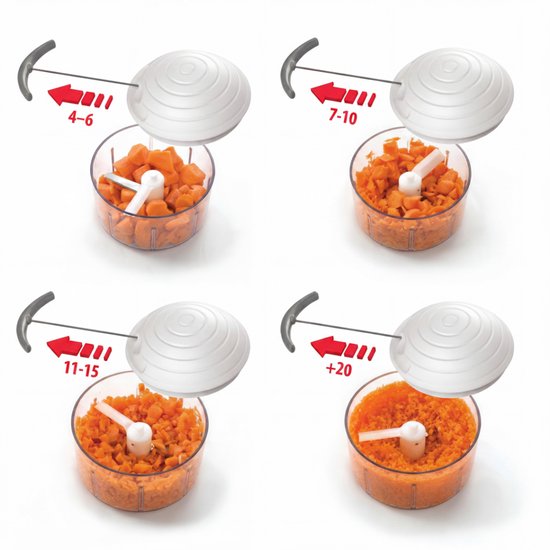 Metaltex - Rotomac - Multihakker - Groentehakker - Uienhakker - Snel & makkelijk van Metaltex — afbeelding 2