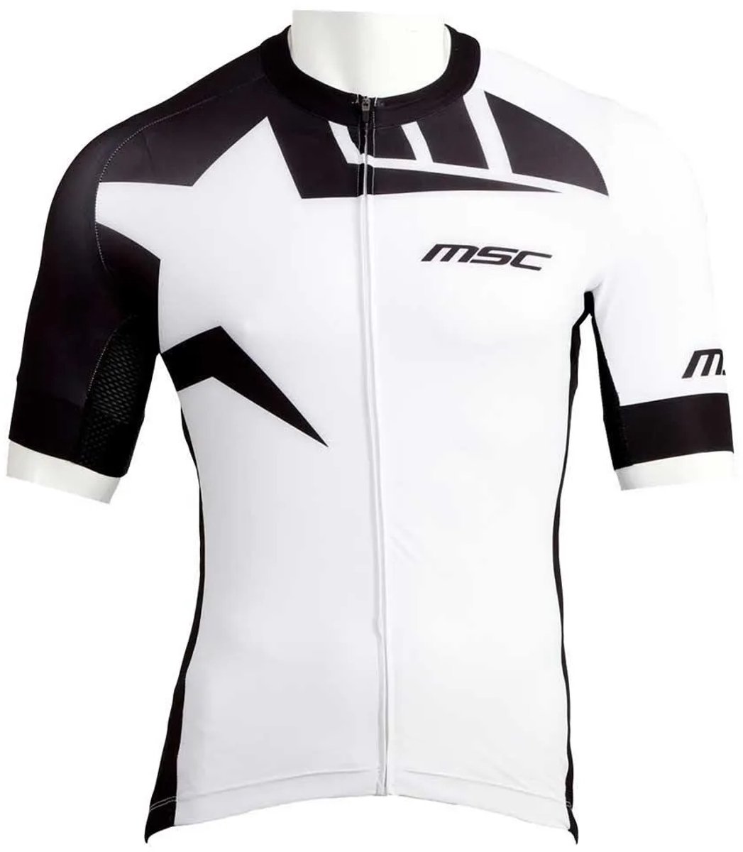Msc Pro Race Korte Mouw Wielertrui Wit L Man