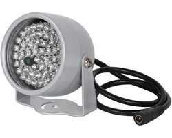 48 LED's IR-infraroodlicht Waterdicht Nachtzicht Invullicht voor Bewakingscamera Parkeerplaats, Hoge Gevoeligheid en Energiebesparing, ABS + Aluminiumlegering