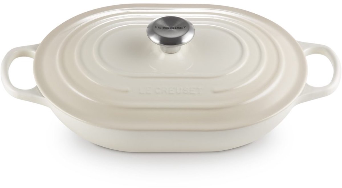 Le Creuset Braadpan Oblong 34L - 31cm Meringue