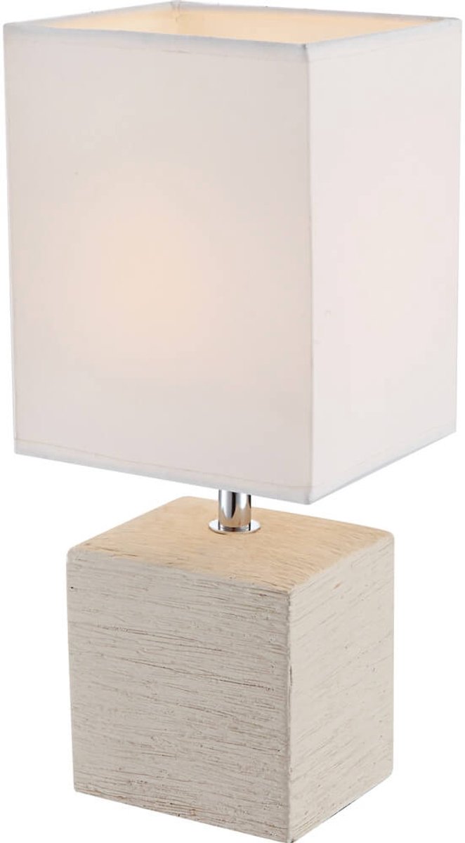 Moderne keramische tafellamp beige