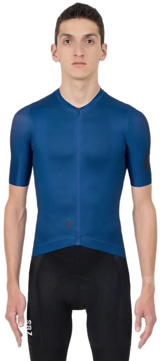 Suarez Solid 2.6 Korte Mouw Wielertrui Blauw M Man