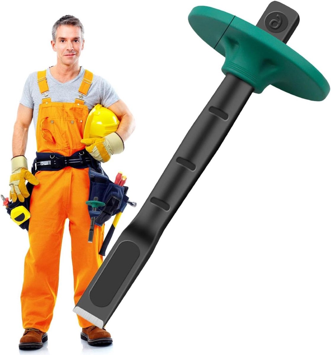 Betonbeitel - Metselbeitel plat - Steen bewerken - Stevige constructie - 6 inch - Grijs