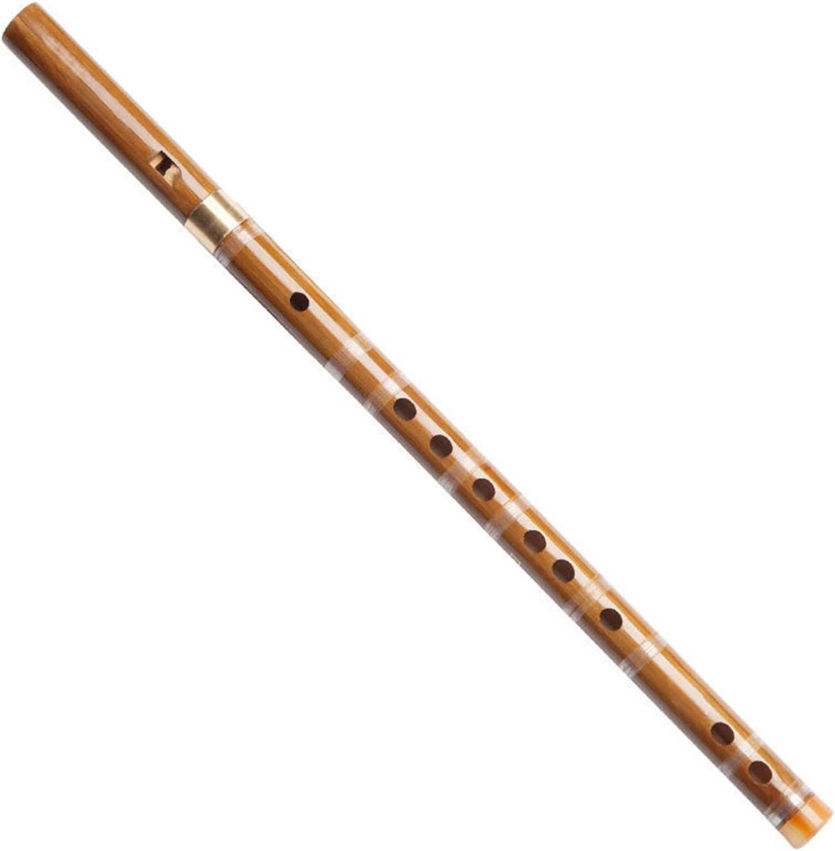 Bamboe Blokfluit - Houtblazer Recorder - Muziek Leren - Zes Gaten - 300 Gram - Natuurlijk Bamboe