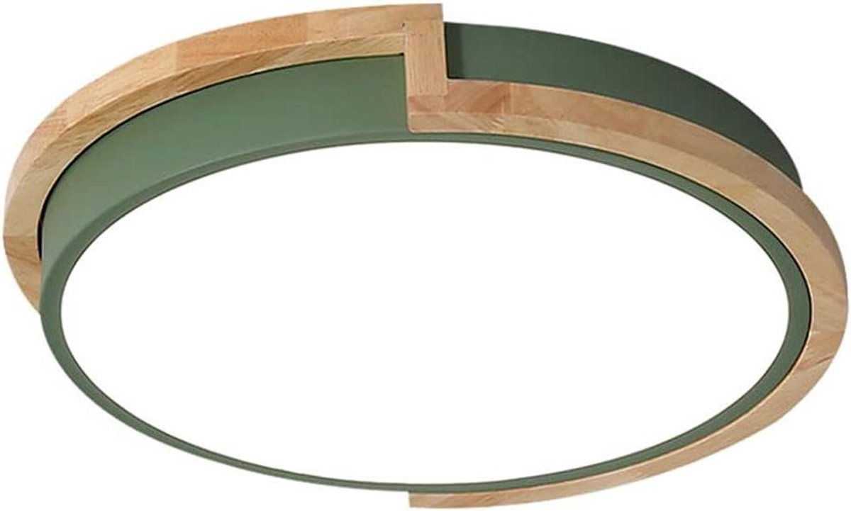 Driekleurige Plafondlamp - Japanse Lamp Kinderkamer - Binnenverlichting Creëren - Dimbare Lichtkleur - 33CM - Groen