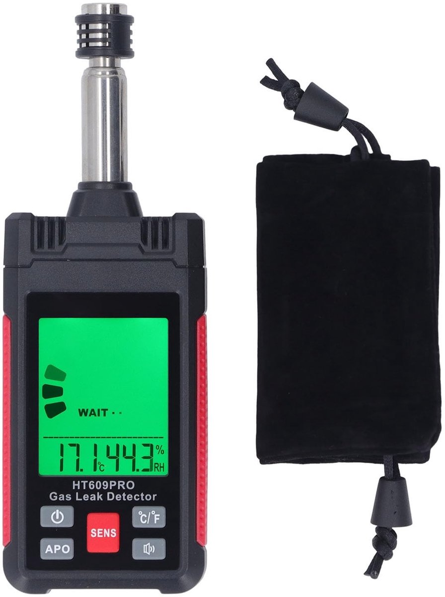 aladdien - Gaslekdetector - Brandbaar Gasalarm - Handheld Diagnostische Detector - 20 x 9 x 6 cm - Lokaliseren van Gaslekken - Veiligheid in Huis - ...