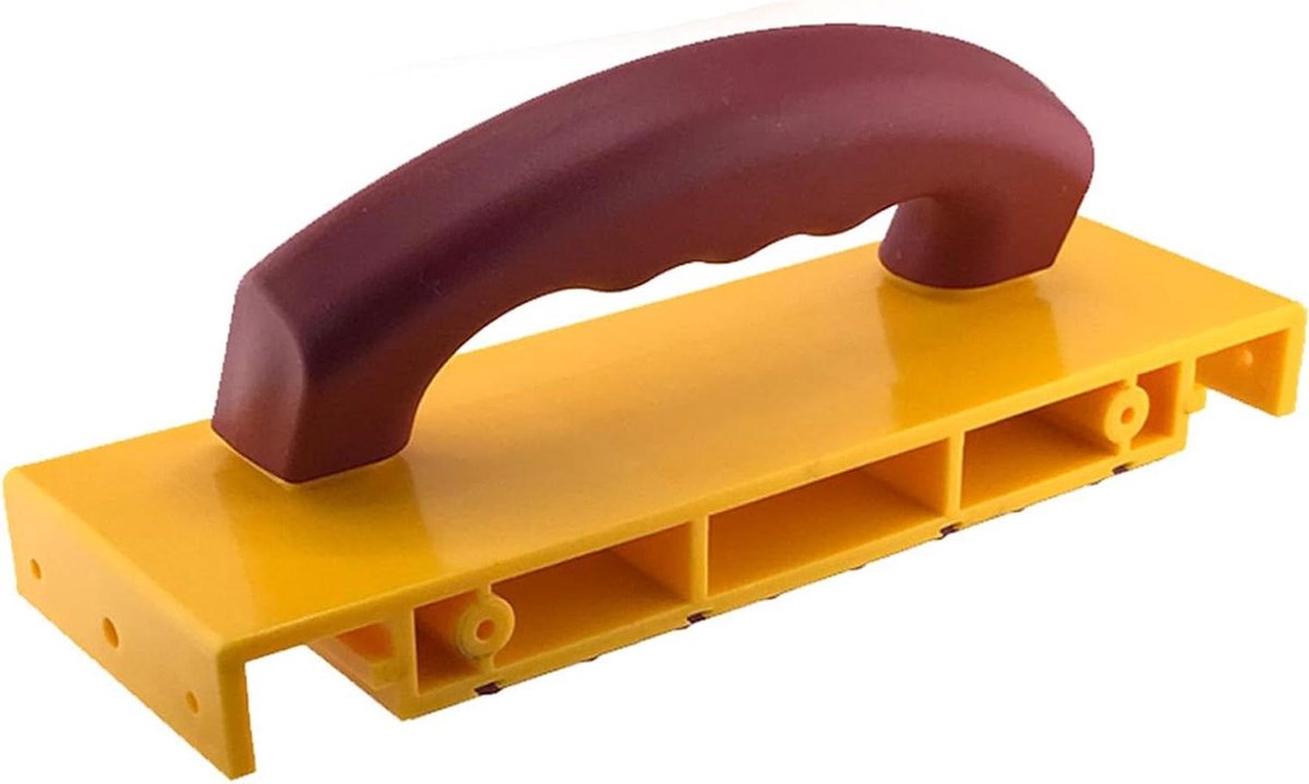 Veiligheidsduwblok Houtbewerking - Duwblok Tafelzaag - Veilig Zagen - Ergonomische Grip - 27 x 12 x 12 cm - Oranje