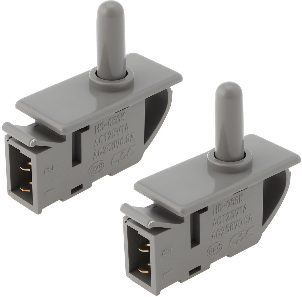 ONF3 - Koelkastdeur Licht Drukknop Schakelaar - 2Pcs - Hoogwaardige vervanging - Geschikt voor meeste koelkasten - Eenvoudige installatie - Duur...