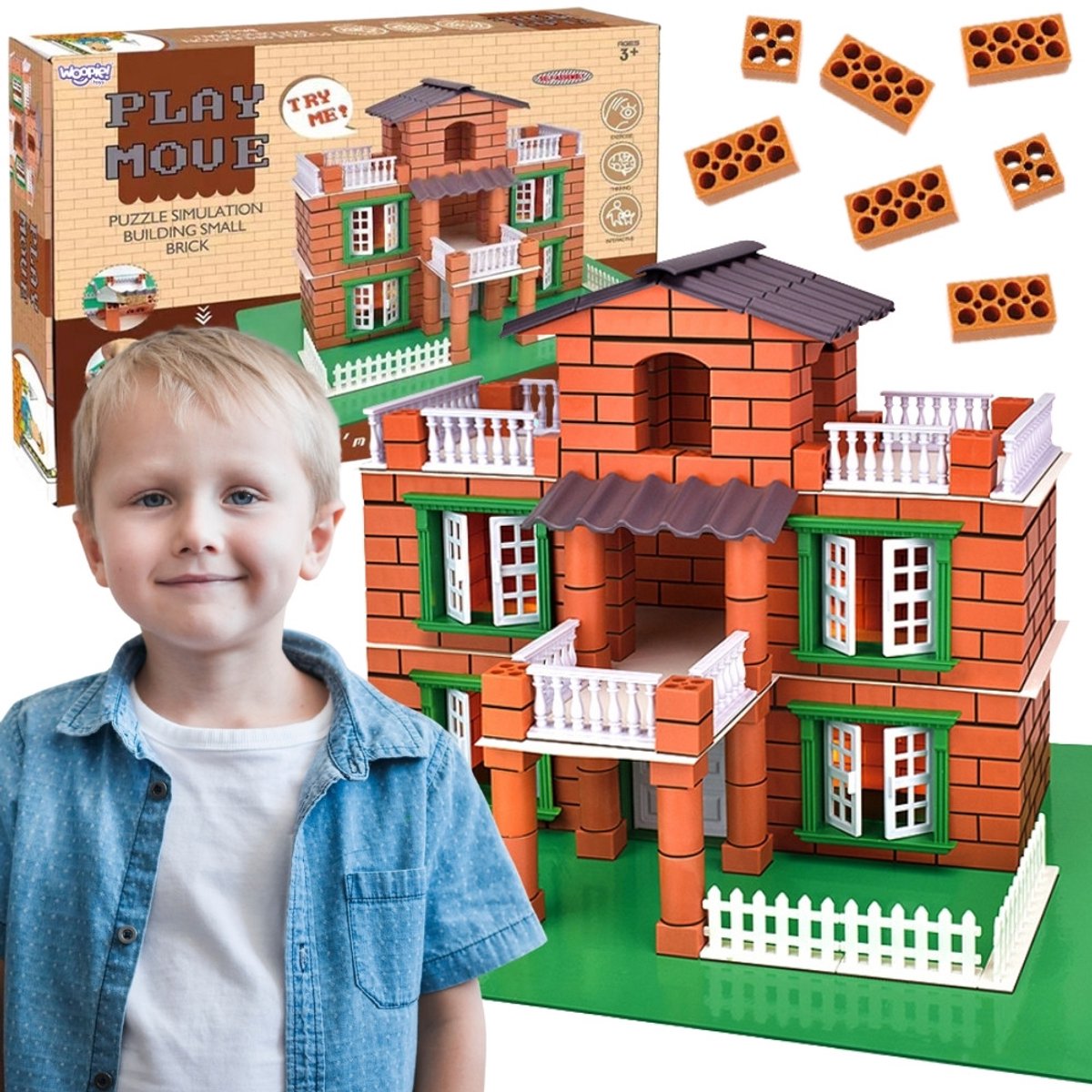 Woopie stenen bouwset - Villa 357-delig.