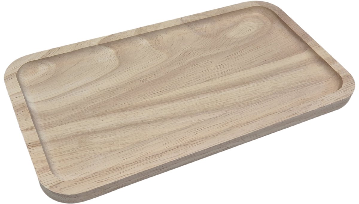 Hobbygroep Houten dienblad plateau rechthoek, 26cm