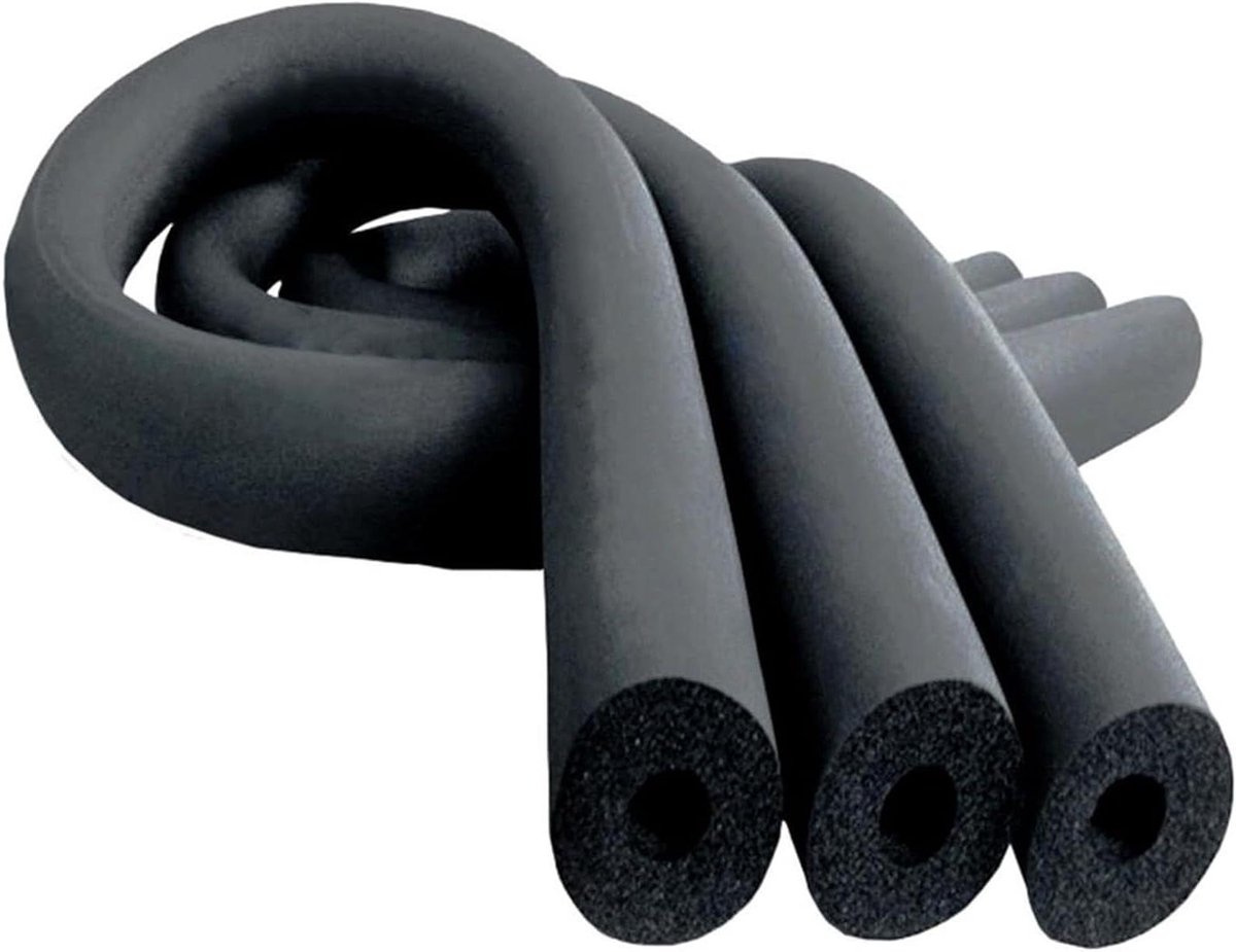 Pijpisolatie Schuimbuis - Isolatieslang Buis - Warmtebehoud Leidingen - Gesloten Celstructuur - 1.9m Lengte 25/30mm Wand - Zwart