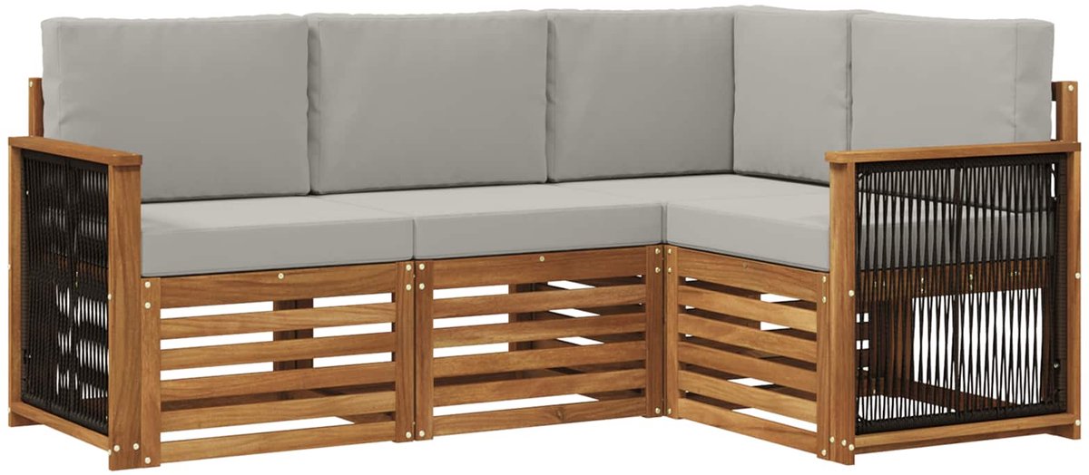 vidaXL - Buiten - bank - set - 4 - st - Polyester