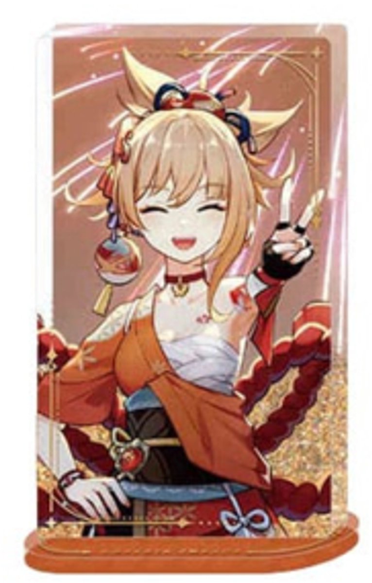 Genshin Impact Acryl Ornament with Glitter: Yoimiya 11 cm