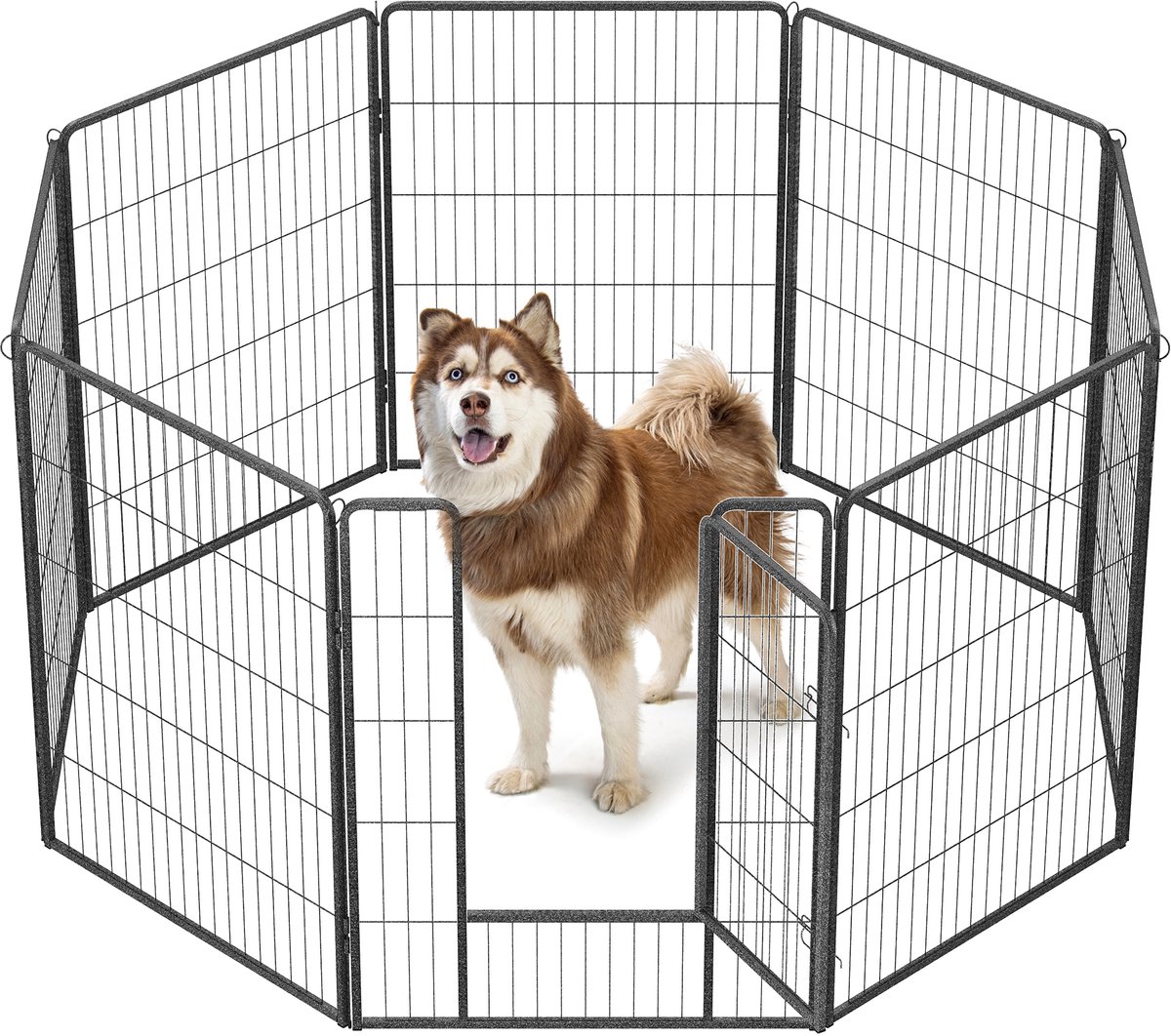 FEANDREA - Hondenren - Puppyren - 8 Panelen - Voor Honden - Stevig en Ruim Ontwerp