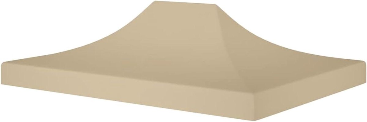 Dak voor Partytent - Tentdak Paviljoen - Feest Buiten - Waterdicht UV-bestendig - 4 x 3 m - Beige