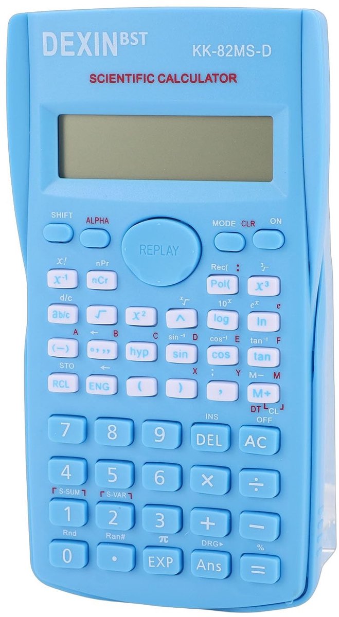 aladdien - Wetenschappelijke Rekenmachine - Multifunctionele Functiecalculator - Groot Display - Trigonometrische Functies - Bescherming toetsen - G...