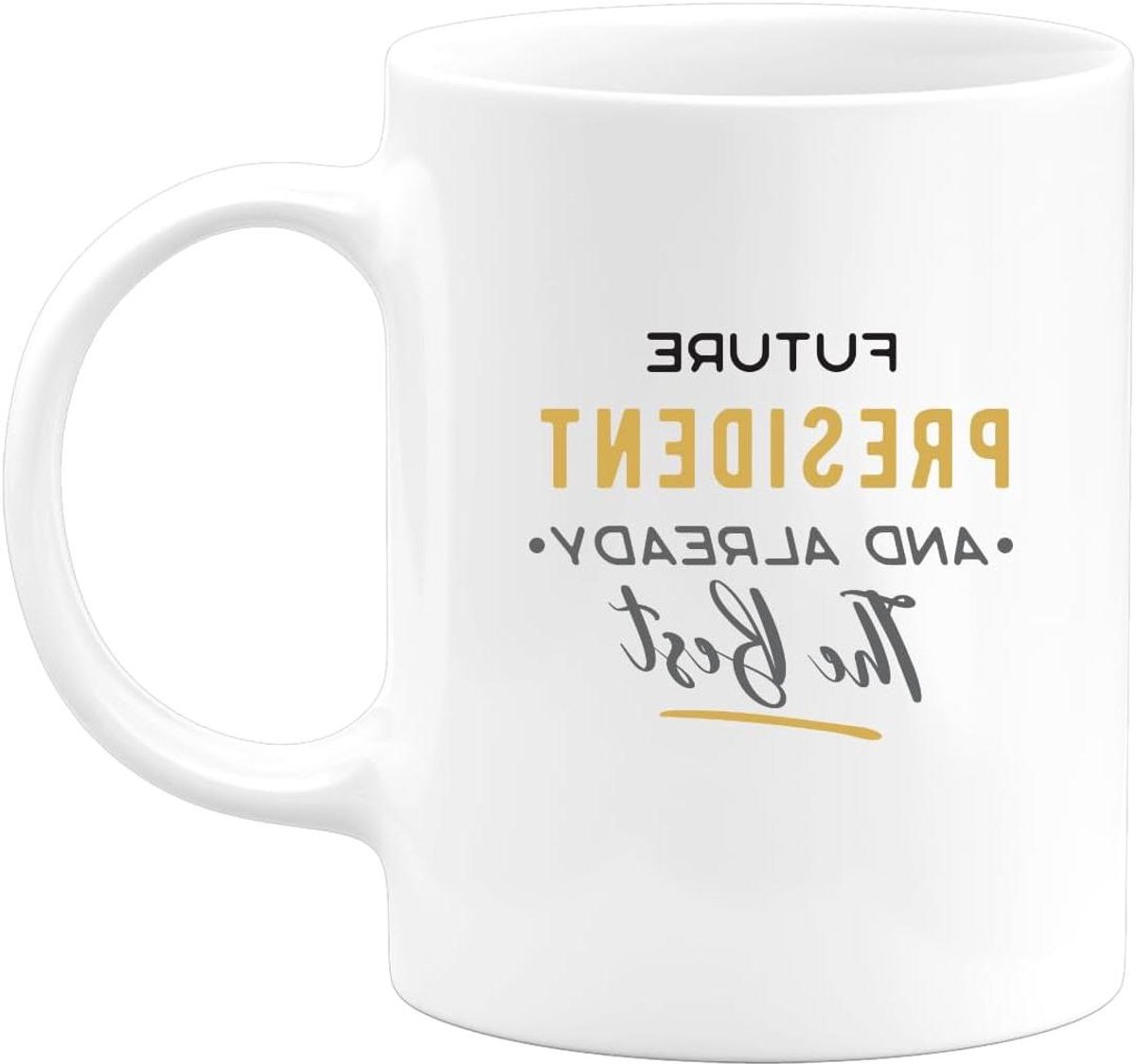 Koffiemok - Theeglas Mok - Dagelijkse Motivatie - Grappige Opdruk - 330 ml - Wit