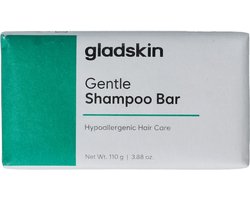 Gladskin Gentle Shampoo Bar 110 g – Milde, parfumvrije shampoobar voor alle haartypes en de gevoelige hoofdhuid, microbioomvriendelijk
