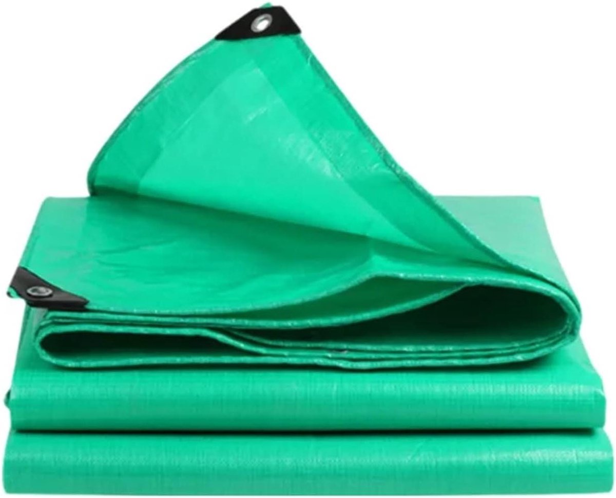 Regenzeil Tuinmeubelen - Waterdicht Zeil - Buiten Beschermen - Versterkt PE Materiaal - 3 x 3 cm - Groen