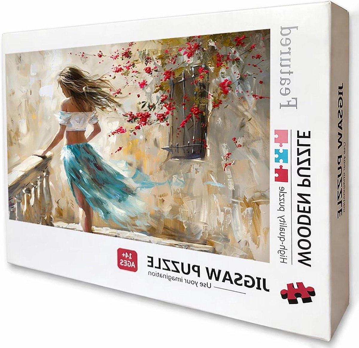 Houten Puzzel - Legpuzzel Volwassenen - Ontspanning Thuis - Achterkant met Letters - 122 x 81 cm - Dames 7