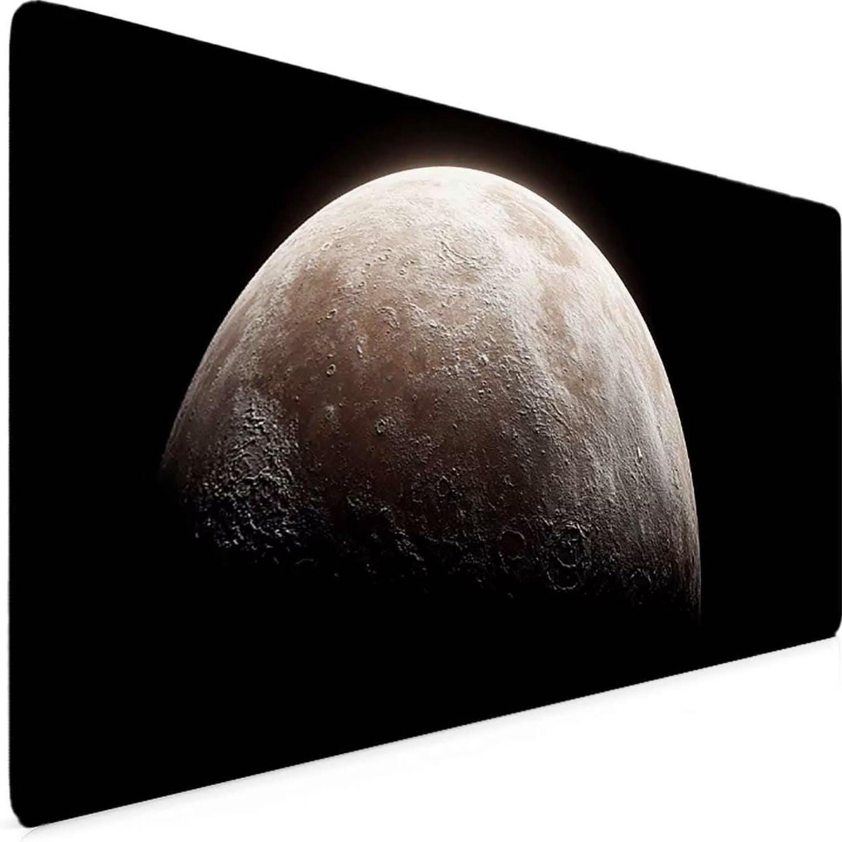 XXL Muismat - Bureauonderlegger Schrijftafel - Desktop Organisatie - Antislip Rubberen Basis - 120 x 60 cm - Aarde Print